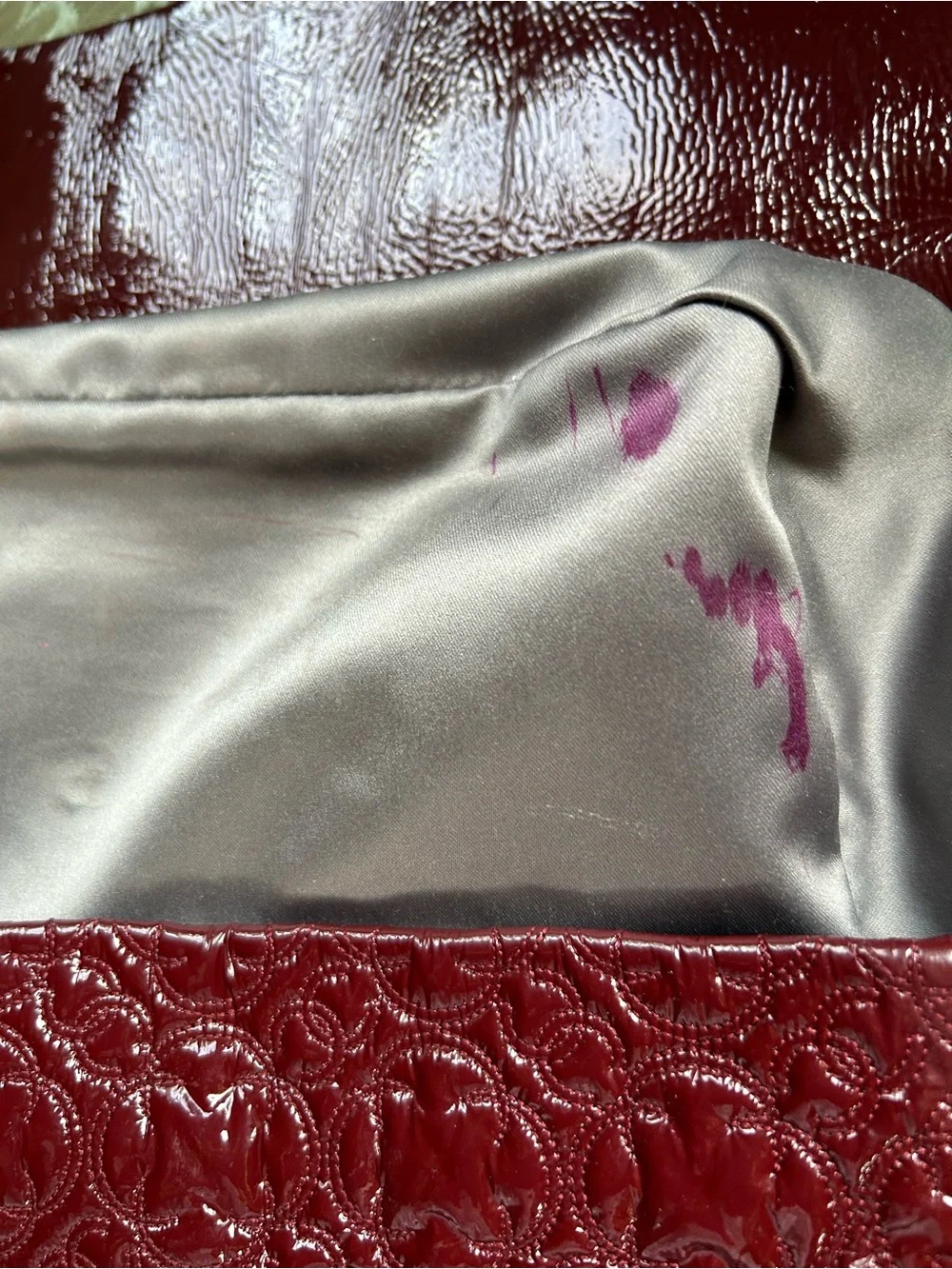 Chanel Patent Leather Camellia Jumbo Bag